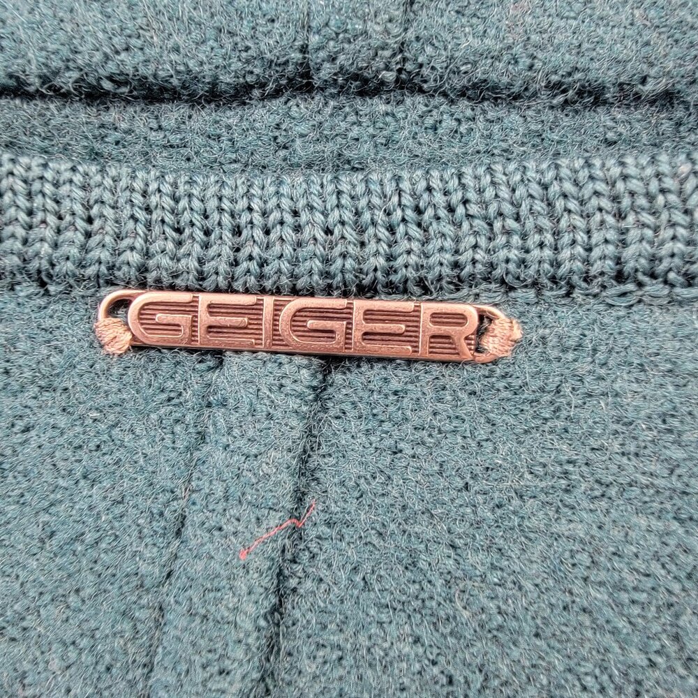 Geiger Collection Teal Wool Button Front Jacket W… - image 4